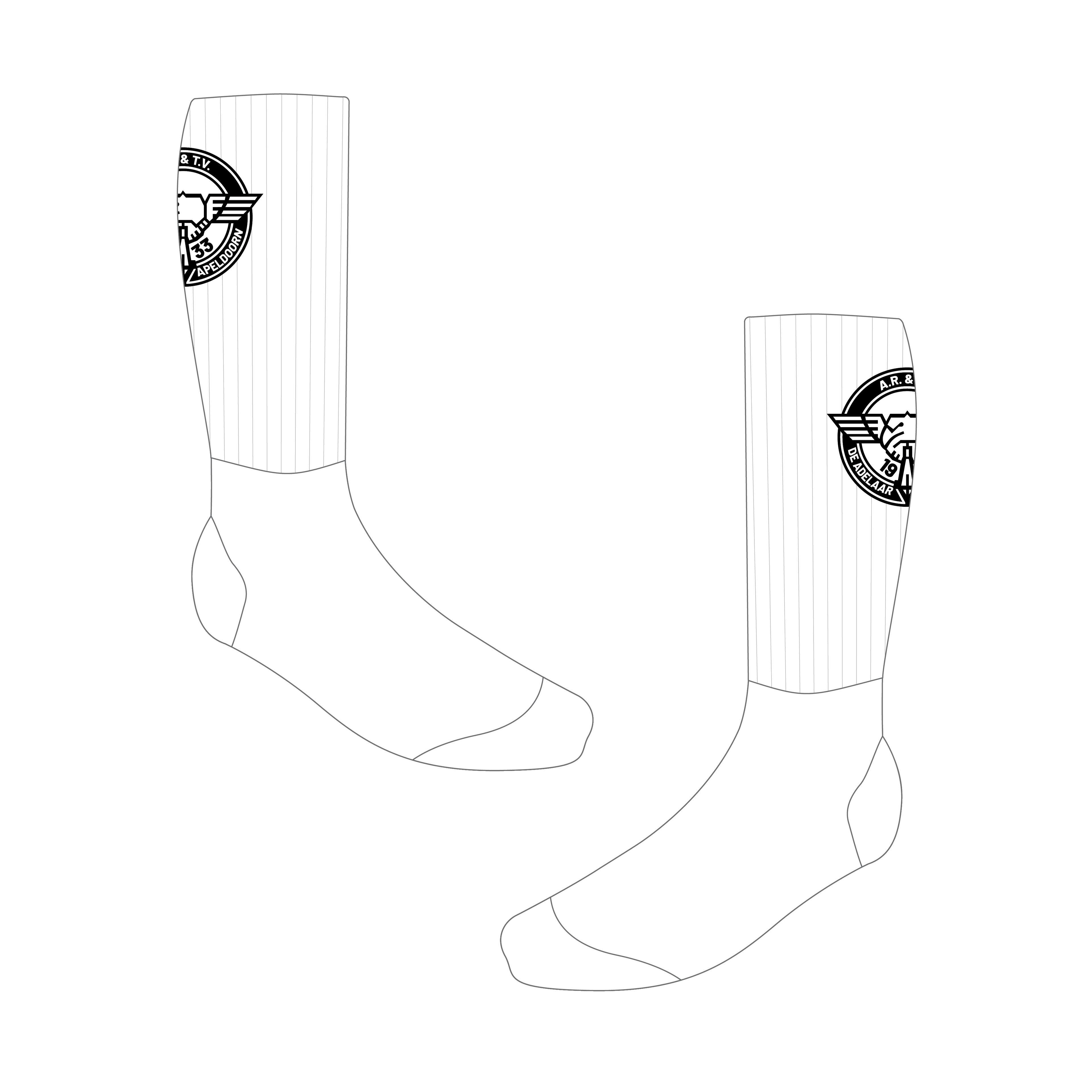 Aero sokken - met ribble