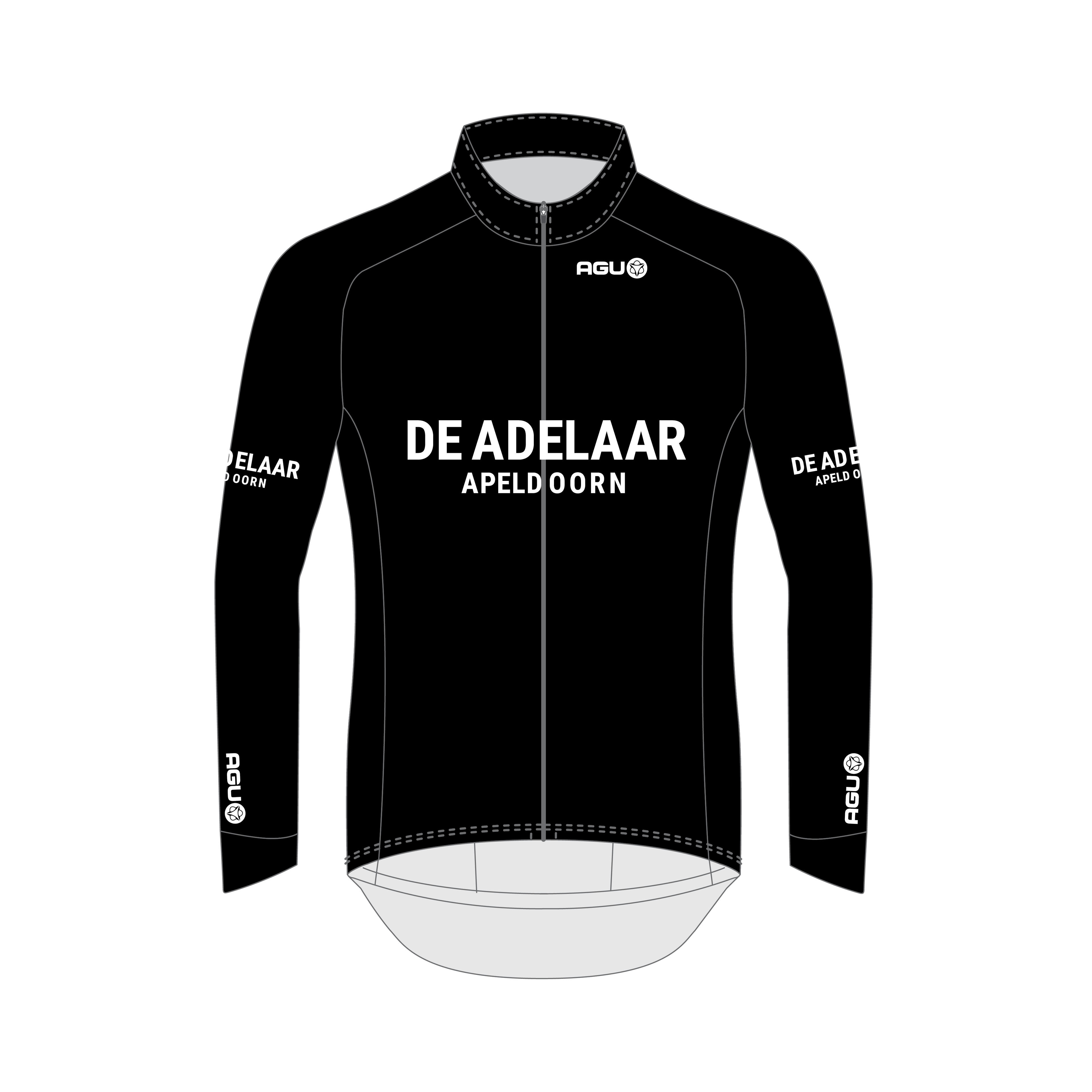 Neoshell Rain Jersey Black - lange mouwen