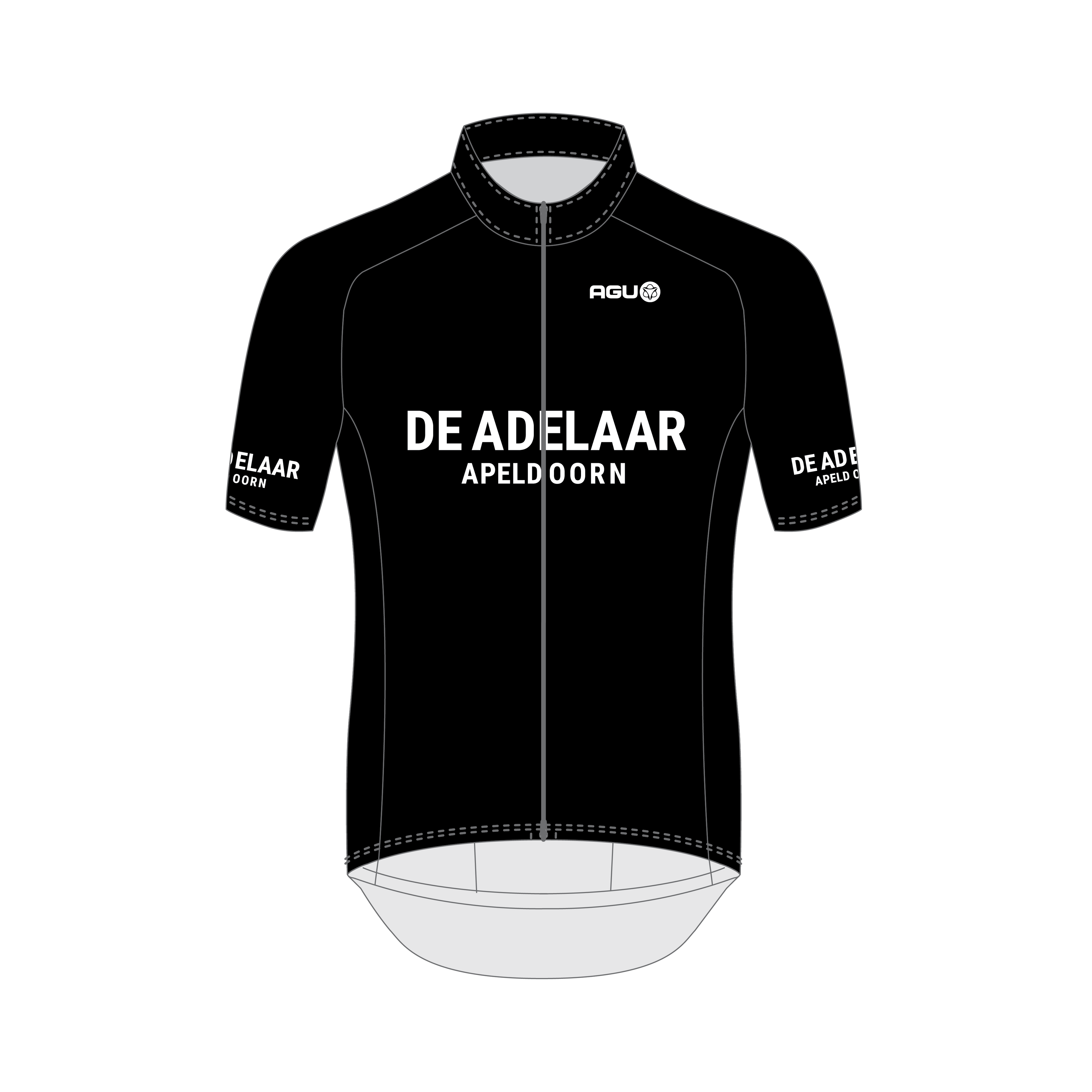 Neoshell Rain Jersey Black - korte mouwen