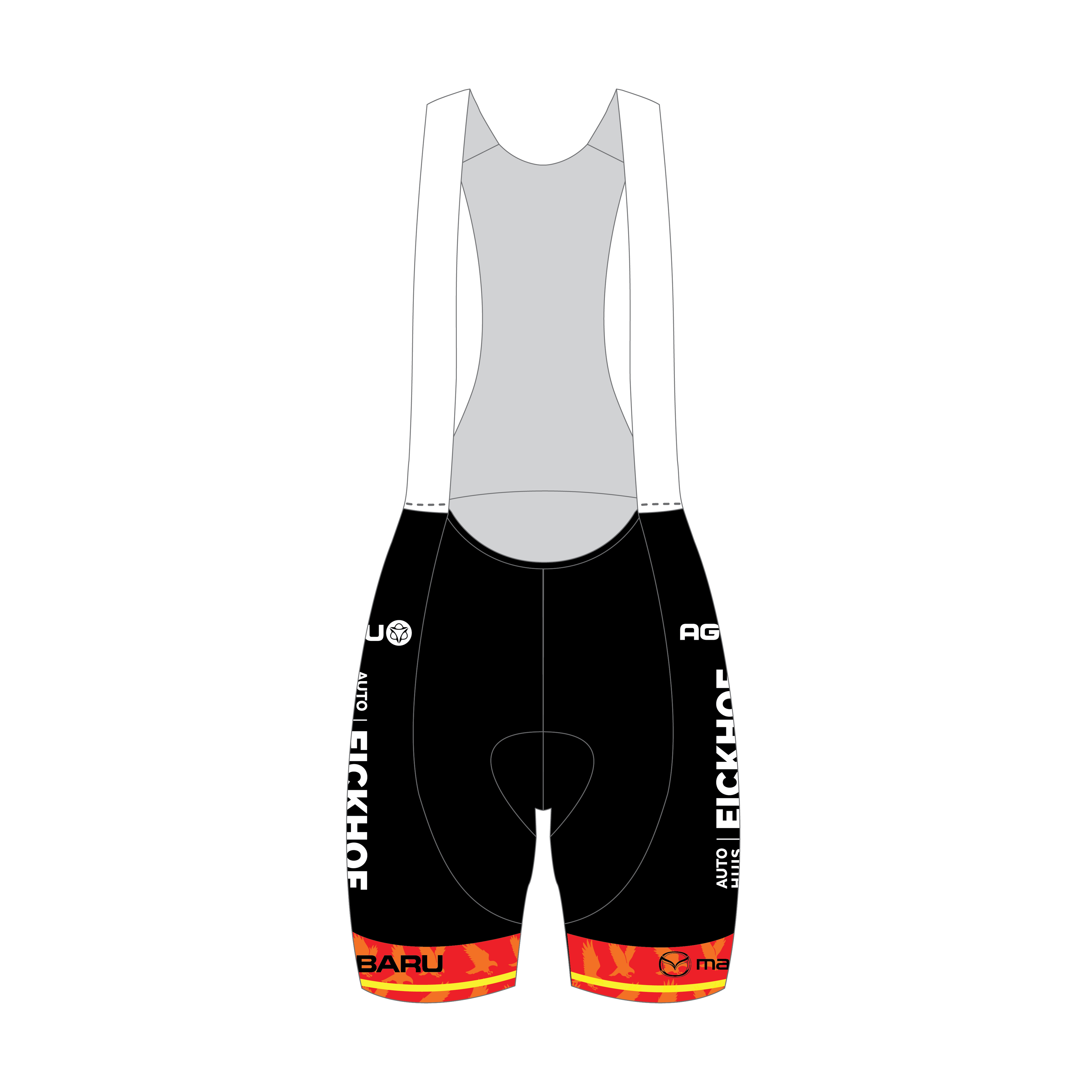 Performance bibshort - sublimatie panels